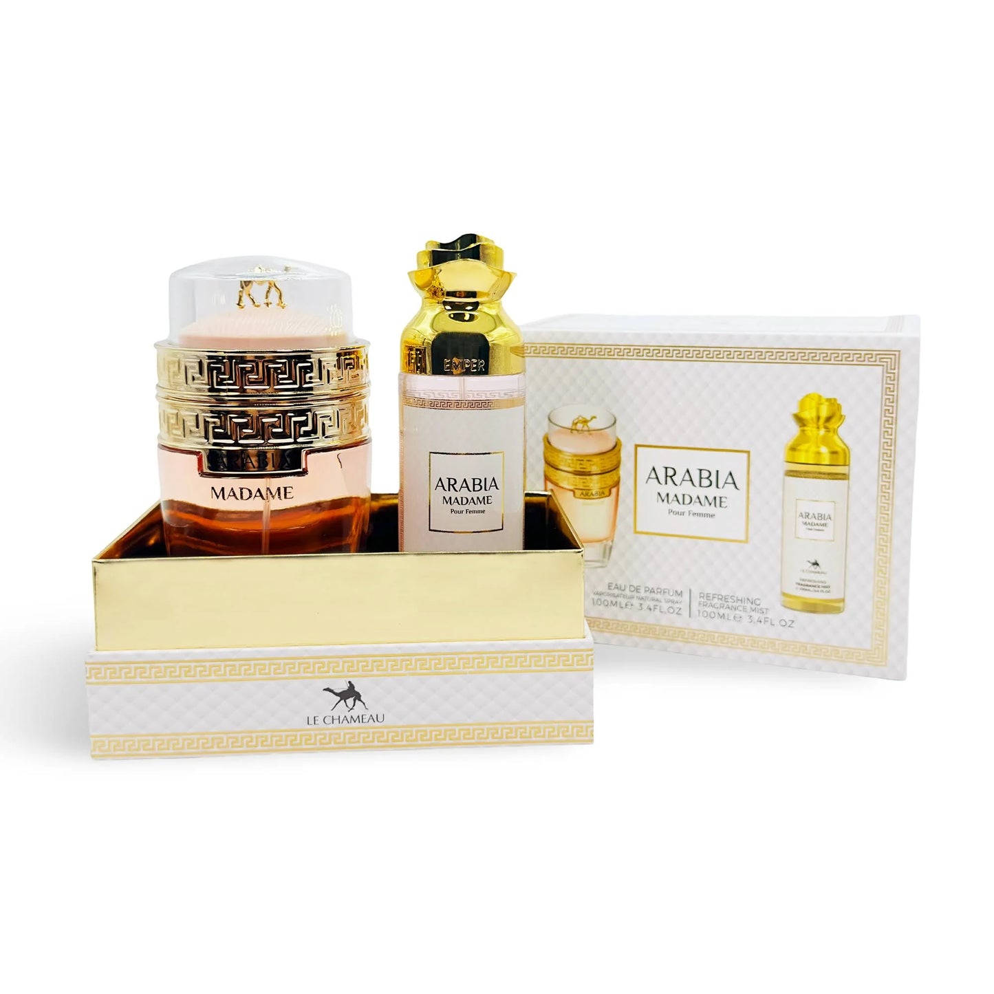Arabia Madame 2‑in‑1 Gift Set – Emper / Le Chameau