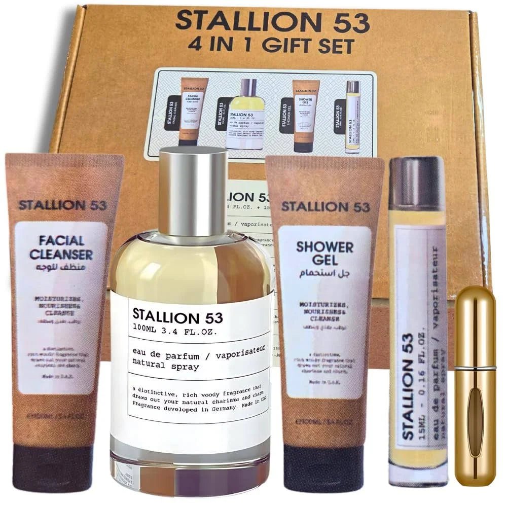 Stallion 53 Gift Set (100 ml + mini + Facial cleaner + Shower gel).