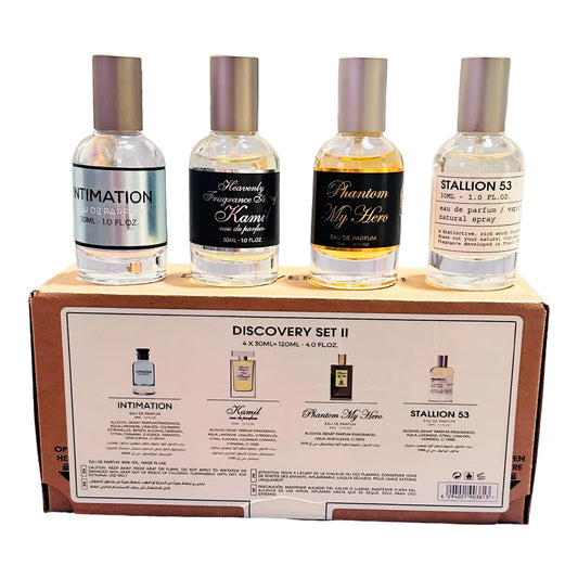 Discovery Set II by Emper – Miniaturas 30 ml (4 × 30 ml, total 120 ml)