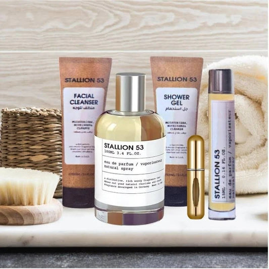 Stallion 53 Gift Set (100 ml + mini + Facial cleaner + Shower gel).